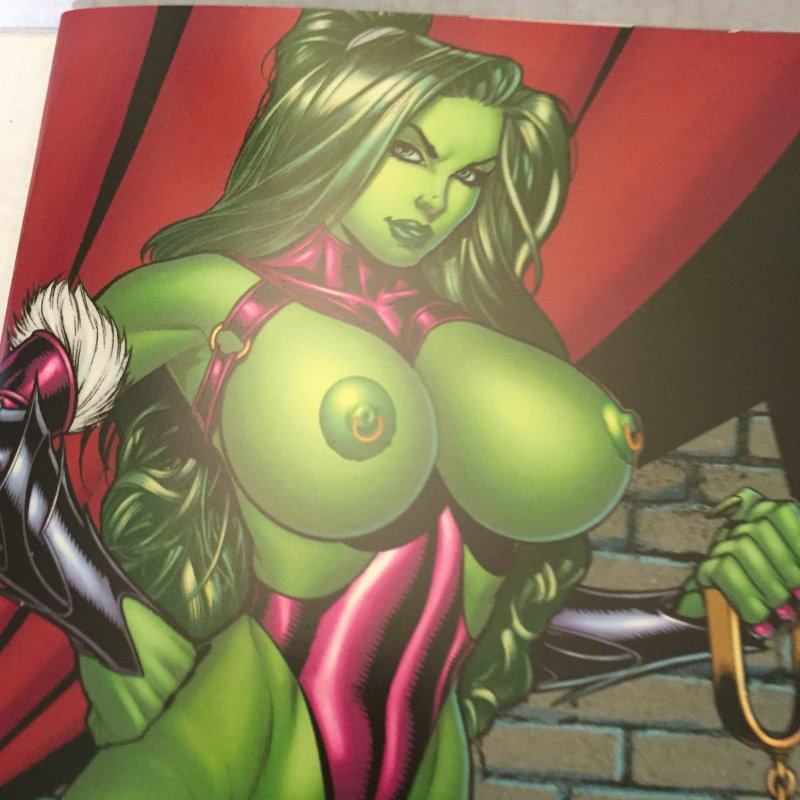 Faro's Lounge House Baxter She-Hulk & Sue Storm Art by Jose Varese