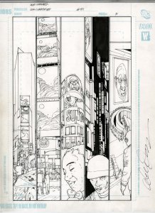 JSA: Classified #31 pg 3 Alex Sanchez Original Art  Mr. Terrific Justice Society