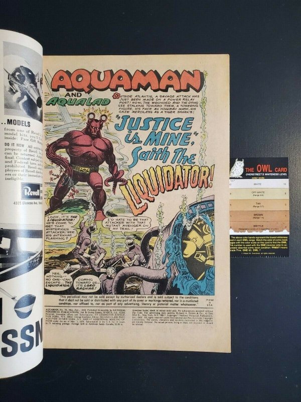 AQUAMAN #38 (1968) VG+ (4.5)  NICK CARDY COVER/ART |