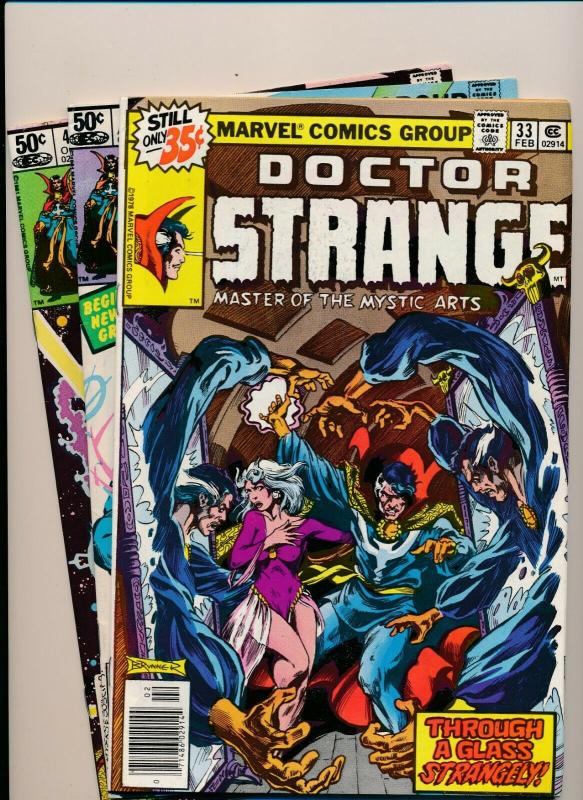 LOT of 3 Comics!  Marvel DOCTOR STRANGE #33,48,49  FINE (PF796) 