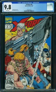 X-Force #9 (1992) CGC 9.8 NM/MT