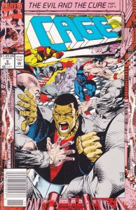 Cage #8 (Newsstand) VF ; Marvel | Luke Cage West Coast Avengers