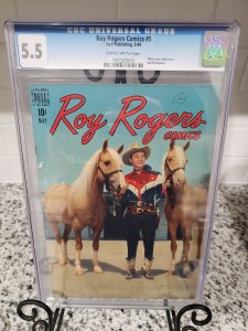 Roy Rogers comics 5 CGC 5.5