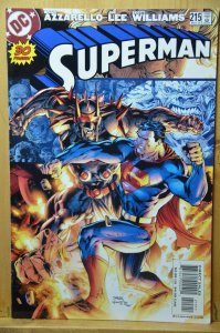 Superman #215 (2005)  VF+   Jim Lee !!!   30 Pages.