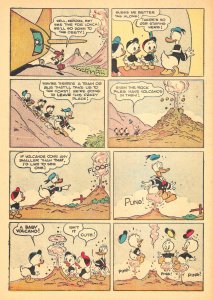 WALT DISNEY'S DONALD DUCK in VOLCANO VALLEY (4 Color #147)(1947)7.5 VF- ...