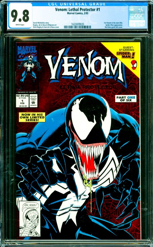 Venom: Lethal Protector #1 CGC Graded 9.8 1st Venom in his own title. Spider-...