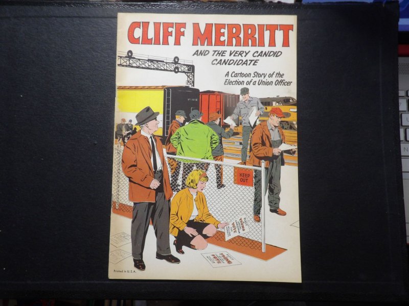 Cliff Merritt and The Very Candid Candidate (1965) Railroad Union Comic Promo VF