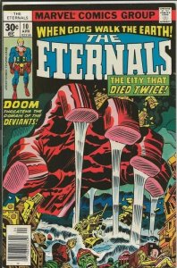 Eternals #10 ORIGINAL Vintage 1977 Marvel Comics