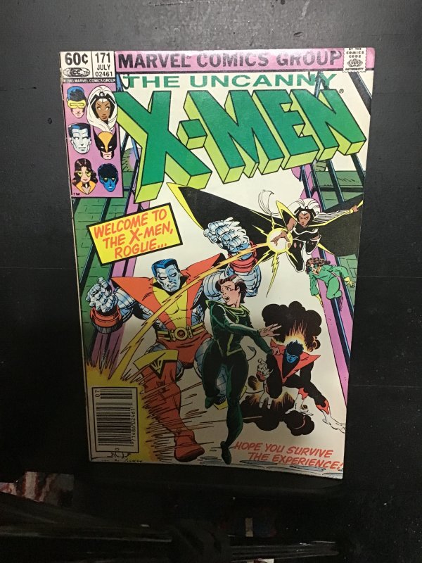The Uncanny X-Men #171 (1983) Welcome to X-Men Rogue! FN/VF Wow!