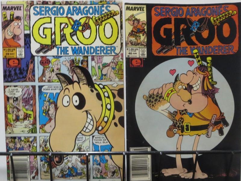 GROO THE WANDERER (1984) #13-34,37-40 VG-F+! Sergio Aragones,Evanier NEWSTAND ED