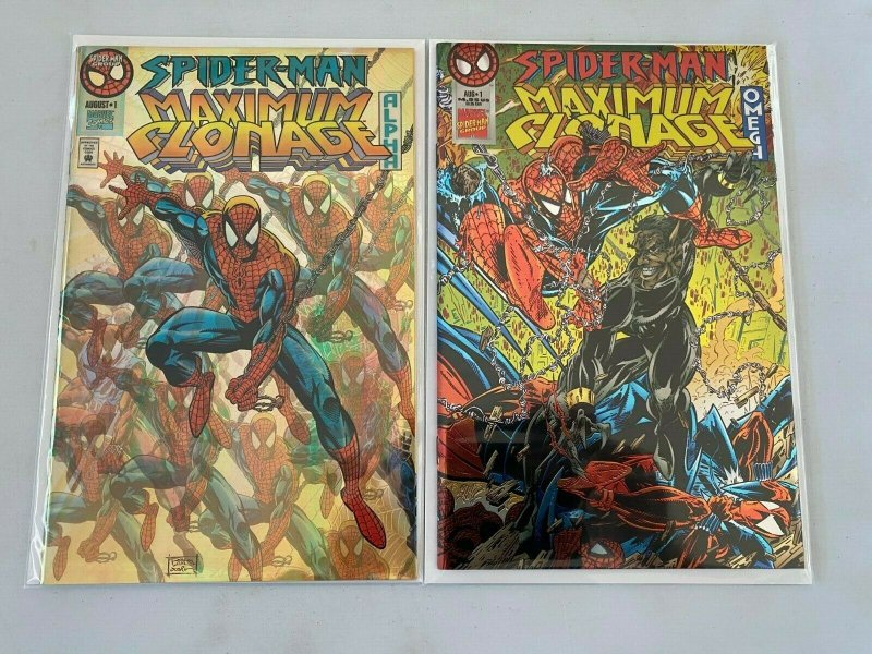 Spider-Man Maximum Clonage Alpha + Omega set NM (1995)