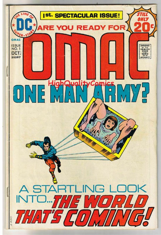 OMAC #1, VG+, Jack Kirby,  One Man Army Corp, 1974, more JK in store