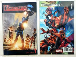 Ultimates Lot of 2 #1, 2nd 1 (2002) Marvel Comics 1st Print Comic Books