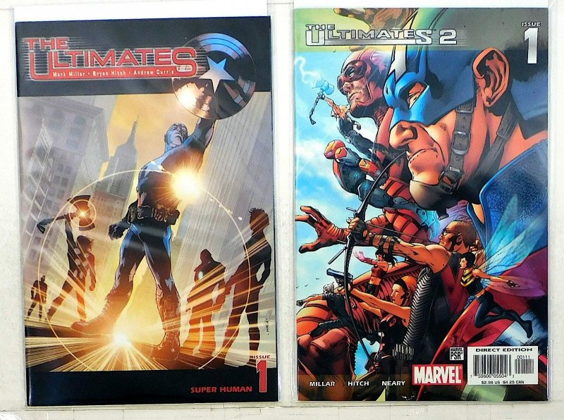 Ultimates Lot of 2 #1, 2nd 1 (2002) Marvel Comics 1st Print Comic Books