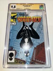 Web of Spider-Man (1985) # 8 (CGC SS 9.8) Signed Charles Vess ~ Classic Cover