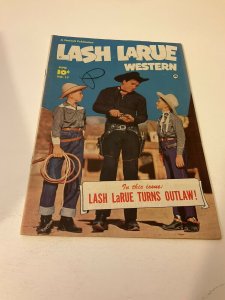 Lash Larue Western 17 Vg very Good 4.0 Fawcett