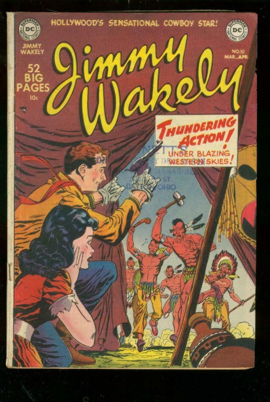 JIMMY WAKELY #10 1951-DC COMICS-ALEX TOTH-GIL KANE-RARE VG 