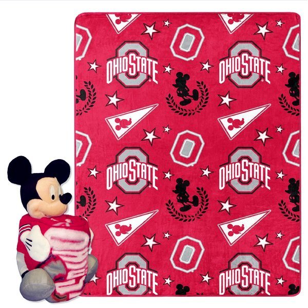 Ohio State OFFICIAL NCAA & Disney's Mickey Mouse Hugger Silk Touch Throw...