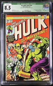 INCREDIBLE HULK #181 CGC 8.5 1ST WOLVERINE JOHN ROMITA