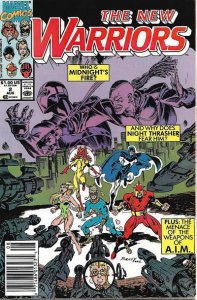 New Warriors, The #2 (Newsstand) FN ; Marvel | 1st appearance Silhouette