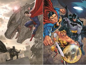 (2023) JUSTICE LEAGUE VS GODZILLA VS KONG #6 VARIANT COVER B & C SET! INHYUK LEE