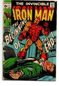 The Invincible Iron Man #17 - 1st app Madame Masque - KEY - 1969 - FR