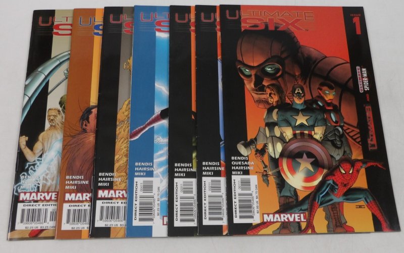 Ultimate Six #1-7 VF/NM complete series Spider-Man - Sinister 6 Bendis ; Marvel