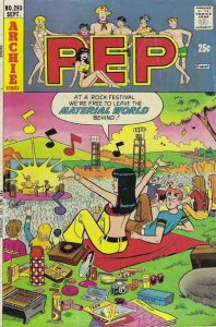 Pep #293 GD ; Archie | low grade comic September 1974 Concert Cover