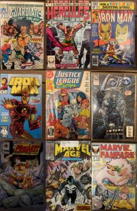 Lot of 9 Comics (See Description) Iron Man, Hercules, Justice League, Lobo, M...