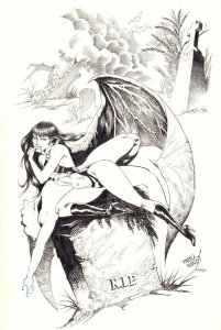 Vampirella Commission - 2005 Signed art by Pablo Marcos