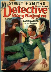 Detective Story Pulp July 9 1932- Gangnapped- Ray Humphreys