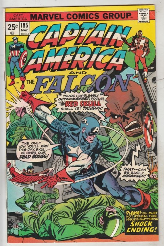 Captain America #185 (May-75) VF/NM High-Grade Captain America