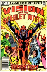 VISION AND THE SCARLET WITCH #4, FNVF, Magneto, Marvel 1982 1983 more in store 