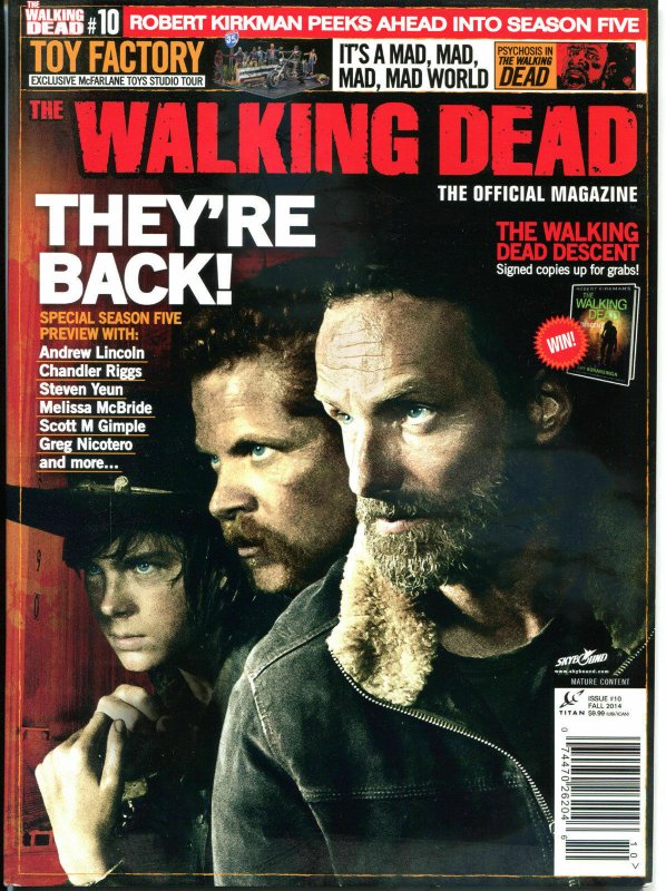 WALKING DEAD MAGAZINE #10, NM-, Zombies, Horror, Robert Kirkman, TWD, 2012