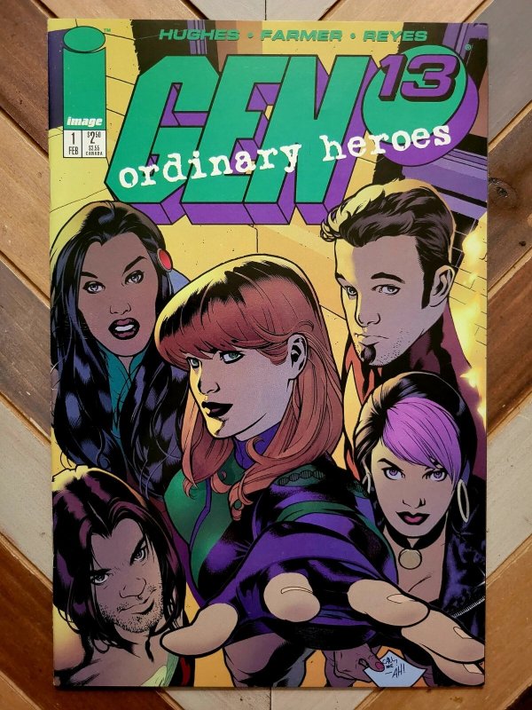 Gen13: Ordinary Heroes #1 FN/VF 7.0 (Image 1996) Story & Art ADAM HUGHES Gen 13