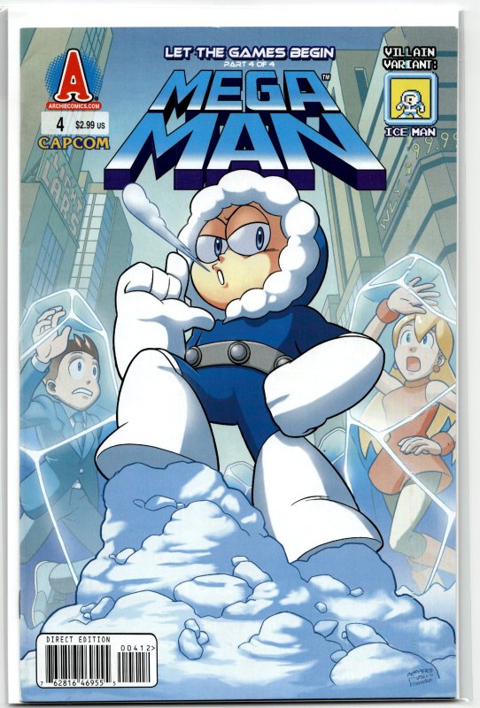 Mega Man #4 Variant Cover (2011) Mega Man