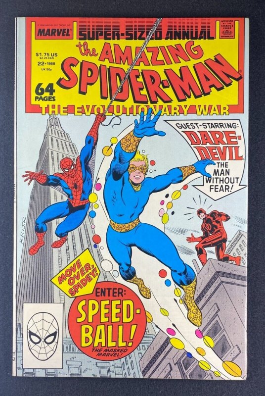Amazing Spider-Man Annual (1964) #22 NM (9.4) 1st App Speedball Mark Bagley Art