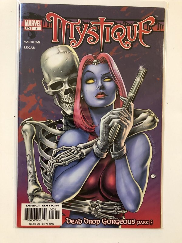 Lot Of 6 MYSTIQUE #3 4 5 6 7 8 Comic Book BRIAN VAUGHAN LINSNER X-MEN