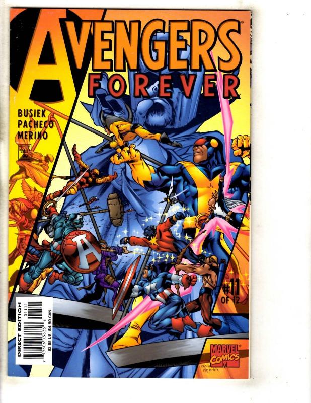 Lot Of 7 Avengers Marvel Comic Books # 1 2 3 + Forever # 1 11 12 + # 401 JD2