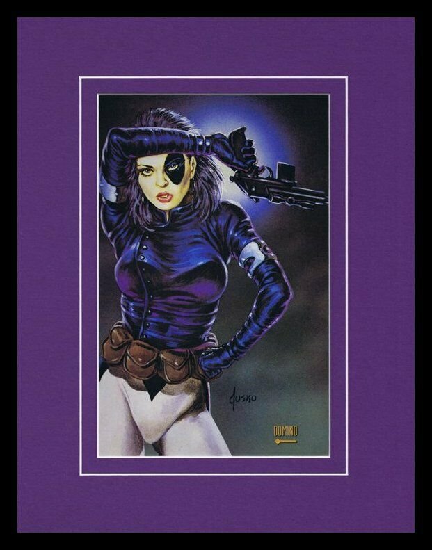 X Men Domino 1993 Framed 11x14 Marvel Masterpieces Poster Display 