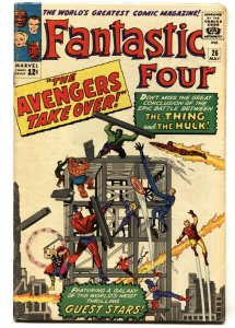 FANTASTIC FOUR #26 comic book 1964-MARVEL-AVENGERS-JACK KIRBY 