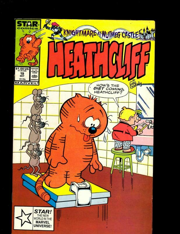 Lot of 11 Heathcliff! Marvel Comic Books #18 19 22 25 26 28 33 34 36 37 41 J344