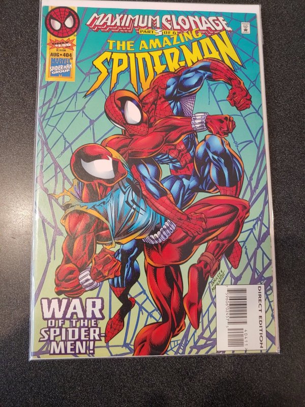 ​THE AMAZING SPIDER-MAN #404  war of the spider men nm high grade