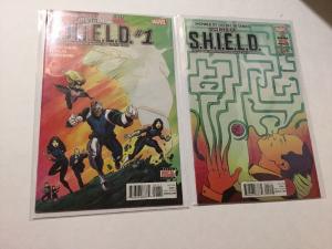 Agents Of S.H.I.E.L.D. Shield Issues 1 & 2 NM Near Mint Marvel Comics