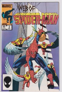 WEB OF SPIDER-MAN #2 (May 1985) VF+ 8.5 white!