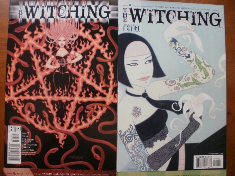 4 Near-Mint Vertigo Comic: THE WITCHING #7 8 9 10 (2005) Vankin (Mature Reader)