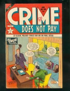 CRIME DOES NOT PAY #106 '52-CHARLES BIRO-FRANK FRAZETTA FN+