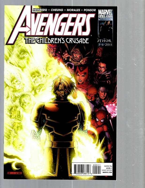 12 Comics Avengers Origin #1 1 1 1 1 Children's Crusade #5 9 Infinity #1-5  J448