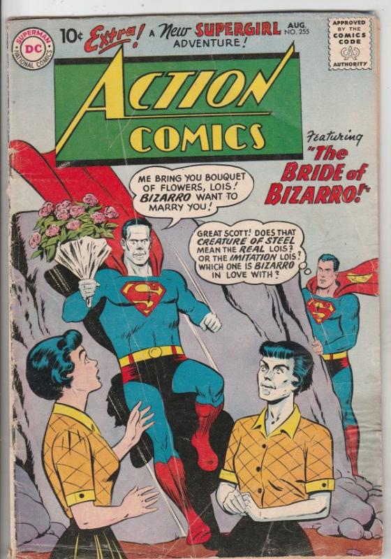 Action Comics #255 (Aug-59) VG+ Affordable-Grade Superman