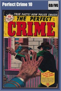 Perfect Crime 10 (1951) GD/VG Golden Age Cross comic